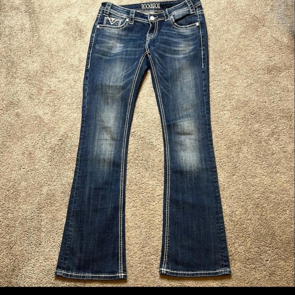 Rock and roll cowgirl 27x32 low rise jeans